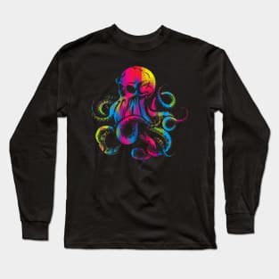 Vibrant Octopuskull Long Sleeve T-Shirt